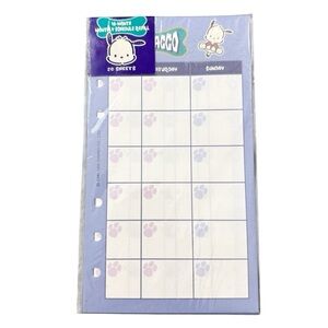 Vintage Sanrio Pochacco 18 Month Monthly Schedule Planner Refill